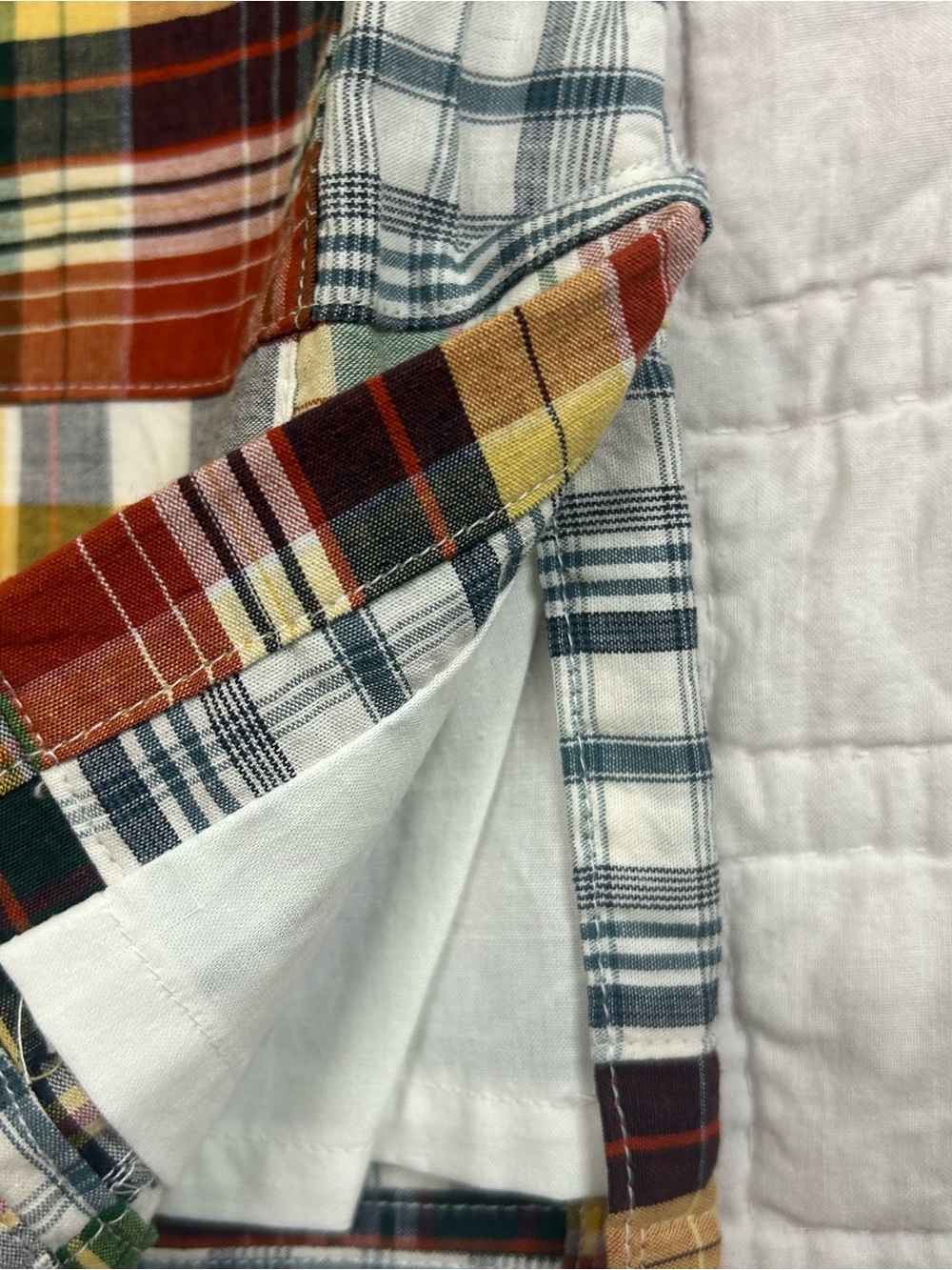 Cape Madras Patchwork Plaid Skirt Lined Preppy Golfcore Coastal Women’s Size 12 - Picture 5 of 10